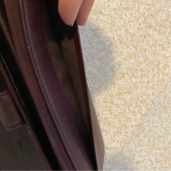 Etienne Aigner Burgundy Shoulder Bag and Wallet Set - Picture 13 of 15